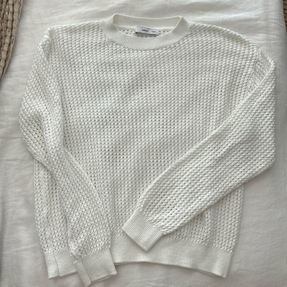 NWOT Mango white sweater